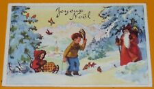 CARTE VOEUX ENFANTS JOYEUX NOËL CADEAUX PERE NOËL