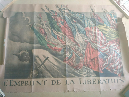 Ancien affiche poster abel - ancien, de