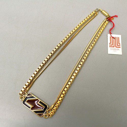 Collier vintage lanvin double - vintage,