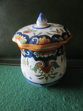 POT COUVERT FAIENCE  EMAILLEE