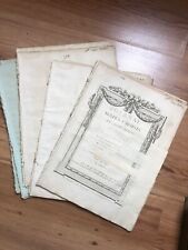 JOURNAL DE HARPE, 18eme siècle, lot année 14, 19 numéros partition