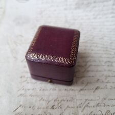 ECRIN Ancien A Bijou en Cuir Bague XIXè Napoléon III Victorian Jewel Box 19thC