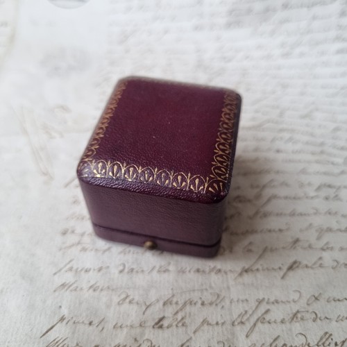 Ecrin ancien bijou cuir - ecrin,
