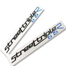 Street Triple 675 R Noir et Bleu Graphique Stickers Décalques 2 Sur Vinyle Clair