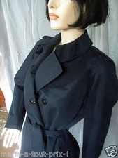 ACNE LANVIN MANTEAU IMPER TRENCH BLEU MARINE ORIGINAL 42 SECRET valeur 500 !!!