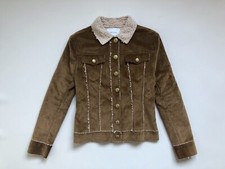 Veste en jean fourrée velours