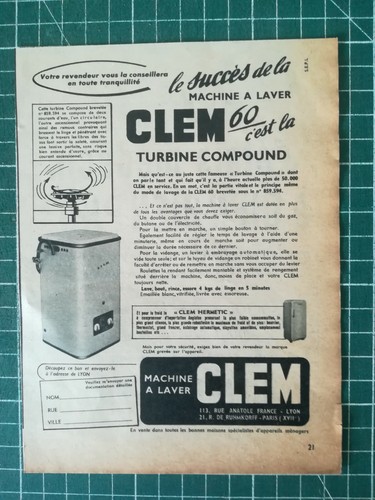 294 publicité ancienne 1950 - publicité,