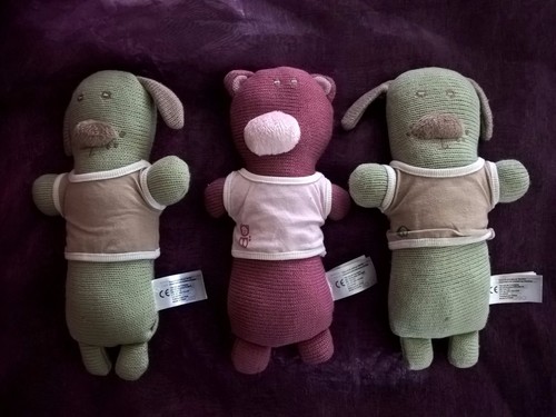 Lot doudous laine ours - lot,