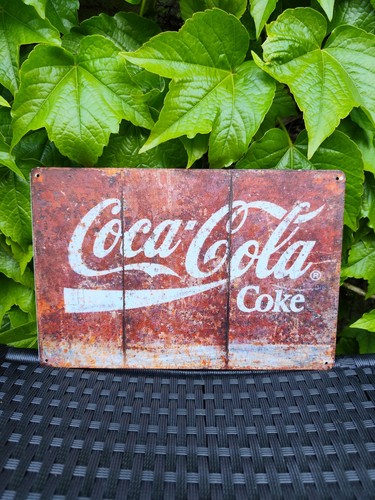 Plaque métal coca cola - coca,