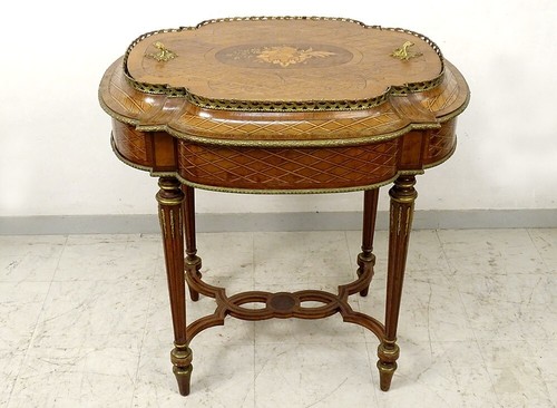 Table jardinière marqueterie