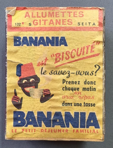 Boîte allumettes banania - d'allumettes, "banania"