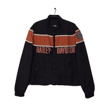Veste de course Harley Davidson vintage homme M noir