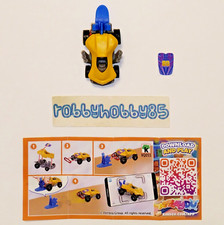 VQ055 Voiture Jaune + Carte/BPZ Kinder Surprise Italie Jouets 2024/2025