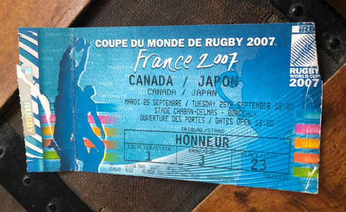 Ticket canada v japon - )),