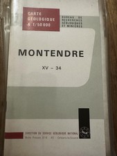 Carte Géologique de la France - BRGM - Montendre