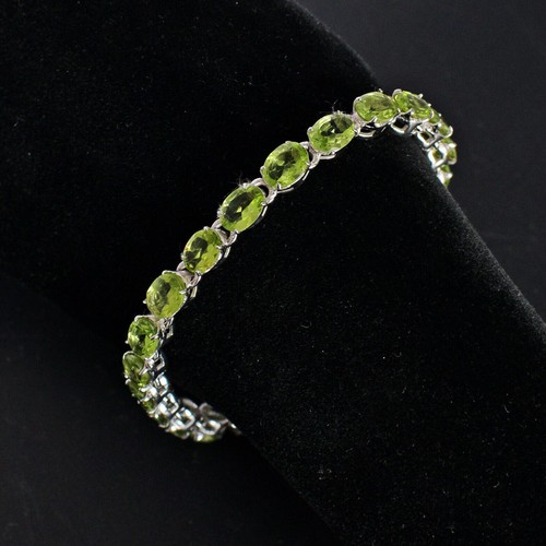 Bracelet tennis péridot - , en