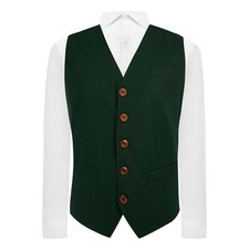 Gilet lin vert - gilet,