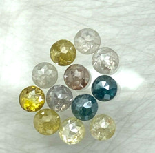 Naturel Diamant Lot 12pcs 1.28tcw 2.6mm Jaune Blanc Mix Color Rond Tambuli Coupe