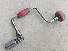 ANCIEN VILEBREQUIN A CLIQUET SNCF - LE VOLVON - OUTIL DE MENUISIER BOIS -