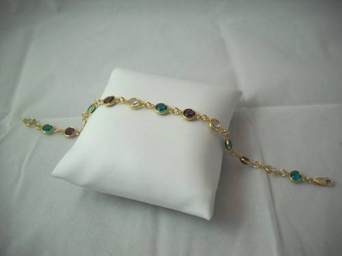 Swarovski elements 14k gold - &,