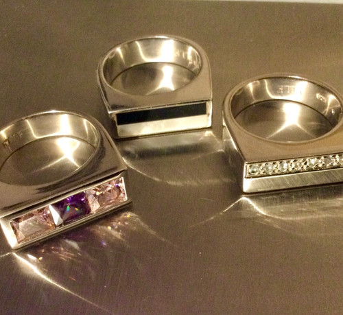 Lot argent massif bagues 28g - massif-3,