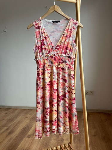 Robe midi décolletée - , en