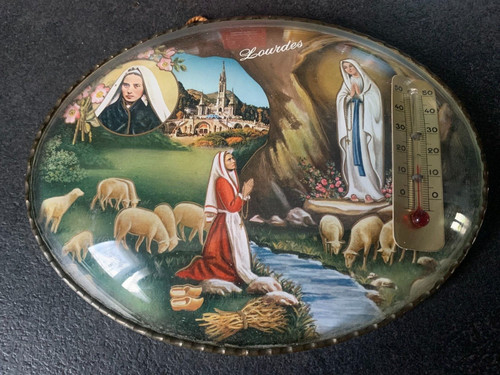 Cadre verre bombé vintage