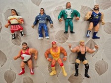 Lot de 7 figurines Catch WWF Titan Sports HASBRO – vintage (années 90)