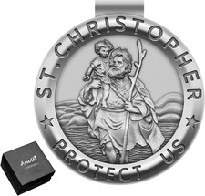 Saint Christopher Medal for Car St Christopher Visor Clip Accessories Bless Driv