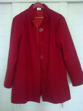 Manteau rouge mi-saison T/38/40 "Claire Neuville"