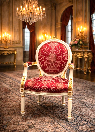 Fauteuil medaillon bois - fauteuil,