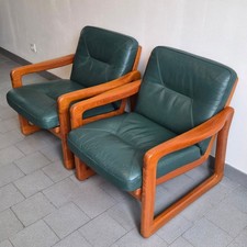 PAIRE DE FAUTEUILS VINTAGE SCANDINAVE DANOIS POUL JEPPESEN HOLSTEBRO MOBELFABRIK