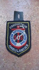  insigne tissu ancien conducteur ambulancier F.N.S.M  sauvetage en mer