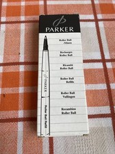 Ancienne Boîte Recharge Parker Roller Ball Noir 10 cartouches