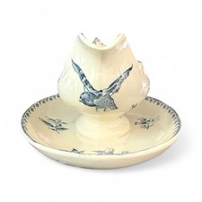 Saucière Sarreguemines Favori Bleu –  Faïence Ancienne - Parfait État