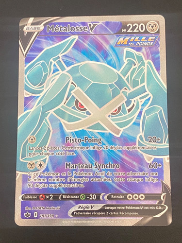 Carte pokemon métalosse - pokemon, v