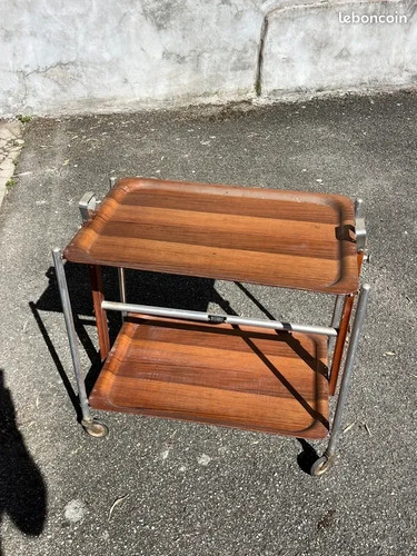 Table roulante pliante - , vintage