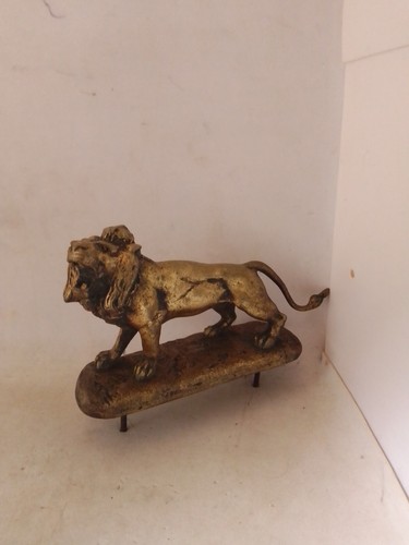 Ancien lion bronze signe - ancien, ch