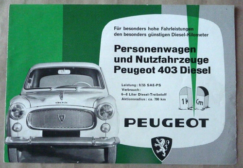 1961 peugeot 403 diesel - peugeot,