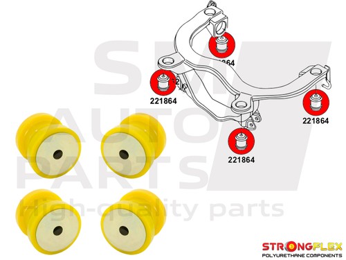 Kit silent bloc sous châssis - kit,