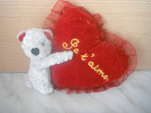 Peluche saint valentin - valentin, ours