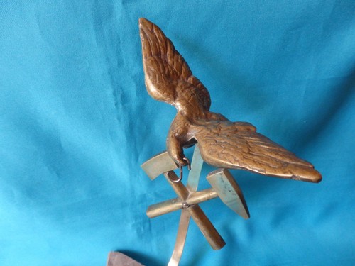 Aigle bronze ancien porte - en,