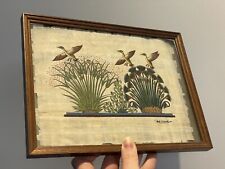 Cadre Papyrus Égyptien Signé