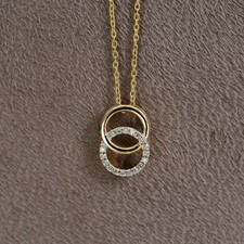Pendentif double cercle de