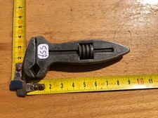 (n°557 OLD TOOL  OUTIL ANCIEN DE METIER,  Petite clé à molette de mécanicien