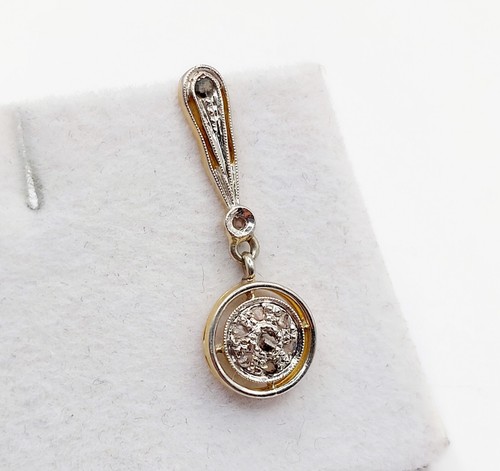 Pendentif cible art deco - , or