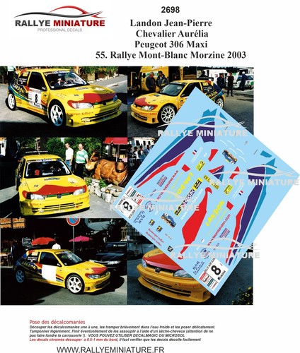 Decals ref 2698 - 1/18,