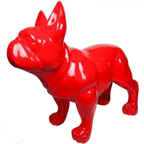 Statue chien bouledogue