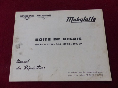 Manuel des repararation - manuel,