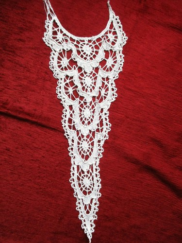 Plastron dentelle fuseaux - plastron,